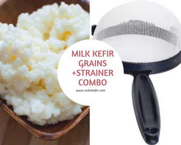 Milk Kefir grains +Strainer combo (1)